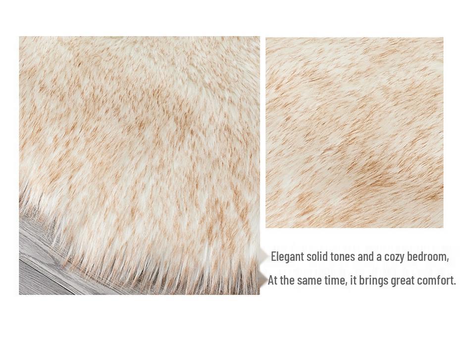 Minimalist Long-Pile Rug: Living Room & Bedroom Carpet, Coffee Table Floor Mat, Sofa Cushion.