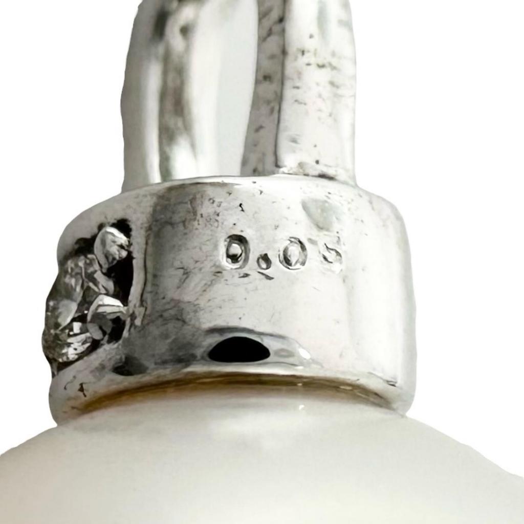 Pendant top Silver Women Pearl used