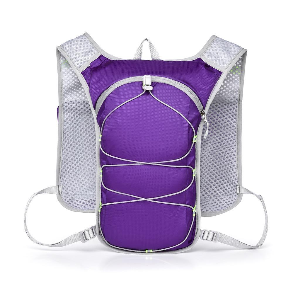 Reflective Running Vest Breathable Running Bag Running Water Bottle Storage Vest  for Outdoors