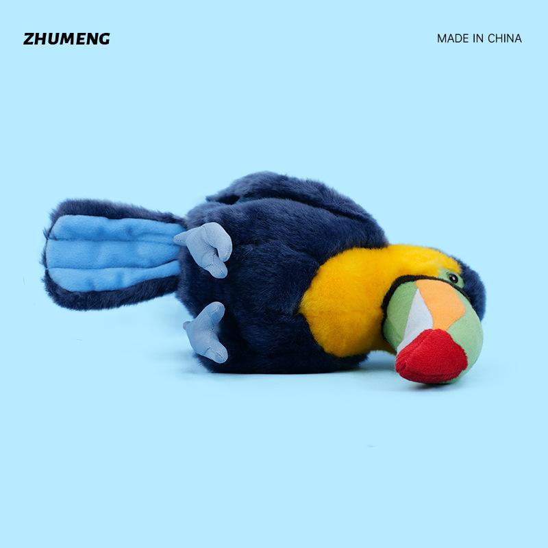 Neues blaues Tukan-Stofftier Niedliche Puppe