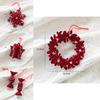 Beautiful Red Velvet Reindeer Hanging Decorations Perfect For Christmas Tree And Window Accents