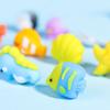 12 Pcs Ocean Animal Ocean Animal Shaped Bucket Eraser 2.36*2.75 Inch Pencil Erasers  Office