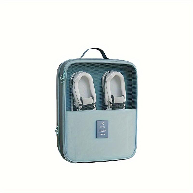 Large Capacity Travel Shoe Organizer Bag - Hanging Shoe Storage with Multiple Compartments, Heavy-Duty Polyester Hanging Organizer for Suitcase