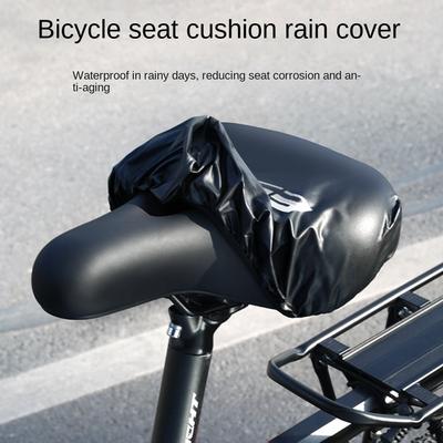 New PVC Bicycle Seat Cushion Cover Sunscreen Dustproof Saddle Dust Cover Waterproof Stretchable Seat Cushion Rain Cover Bicycle