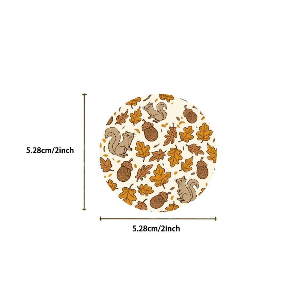 50PCS Fall Autumn Forest Sticker For Desk Refrigerator Computer Skateboard Waterproof Personality Creative Sticker