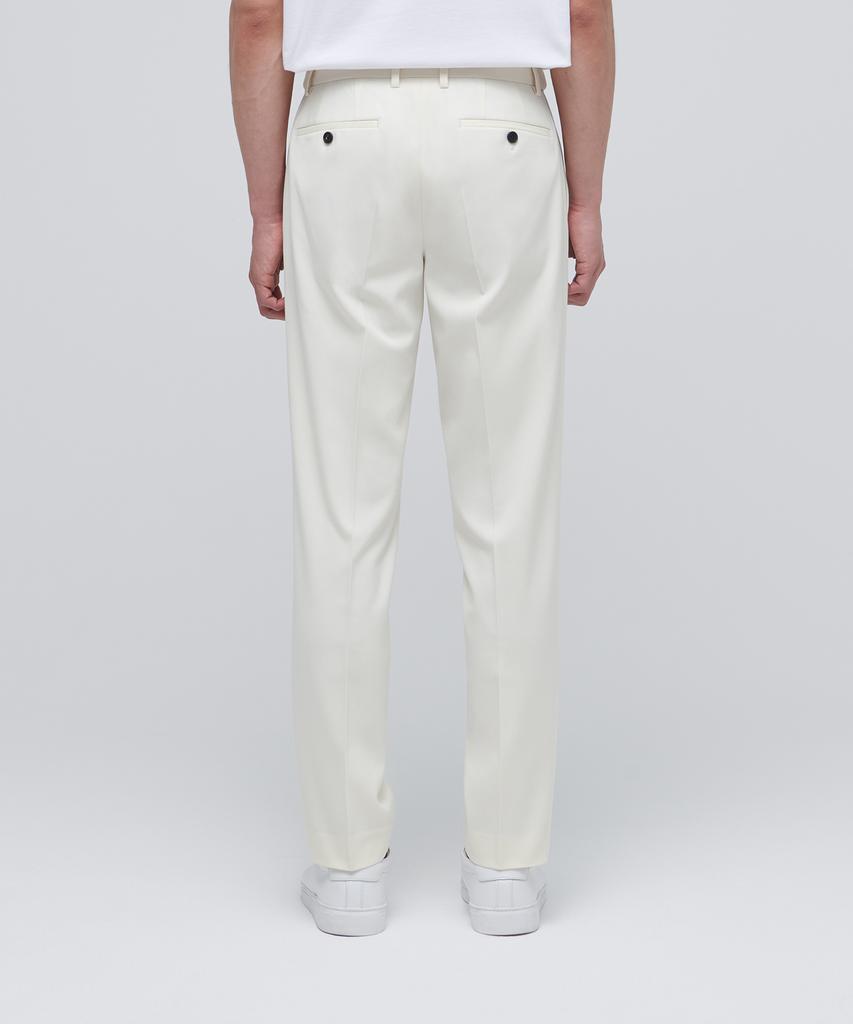 MUSINSA STANDARD Tapered Hidden Elastic Waist Length Slacks [Cream]