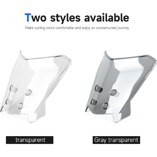 Compatible with All 690 SMC R Enduro/EXC XC XCW 125-500 / Motorcycle Windshield Windscreen Wind Deflector(Transparent)