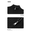 PLAYBOY Men's Casual Half-Zip Stand Collar Knit Sweater