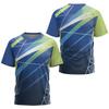 Fashion 3D Gradient Print T Shirt For Men Outdoor Tennis Tracksuits Summer Quick Dry Sports Short Sleeve Casual O-neck Loose Top