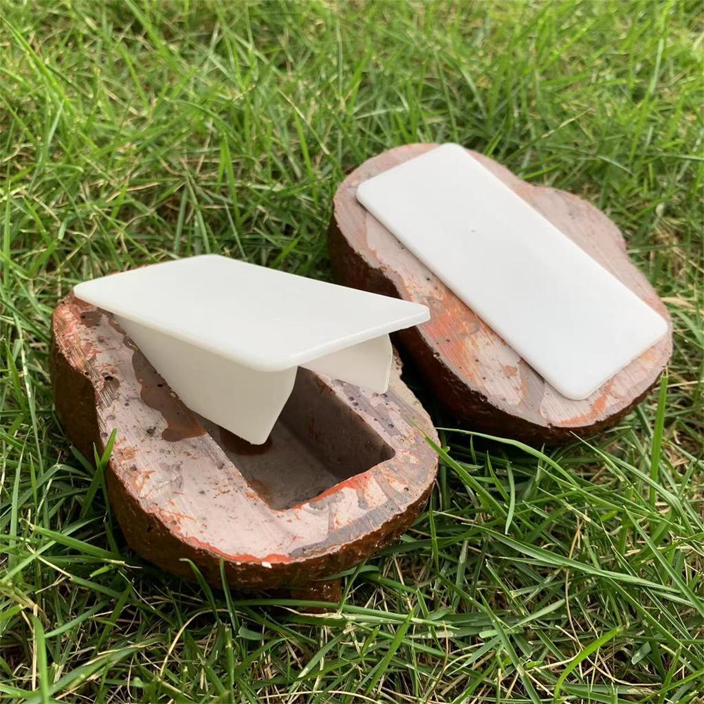 Realistic Stone Key Hider Portable Key Organizer Outdoor Key Storage Box Unique Key Hiding Holder Travel Key Storage