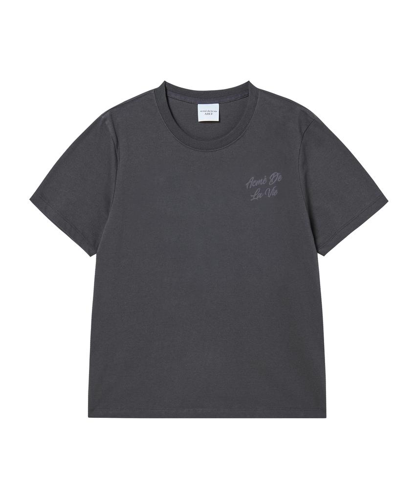 ACME DE LA VIE Woman Script Logo Printing Short Sleeve T-Shirt (3 Color)