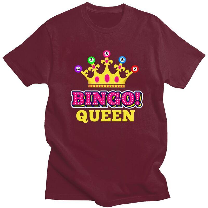 Custom Bingo Queen T Shirt for Men Tshirt Tees Tshirts