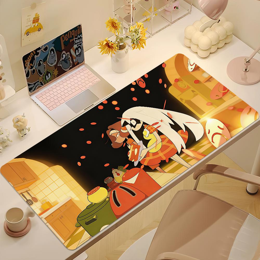 Cartoon Ppoppinplay Kitchen Mouse Pad Large Nonslip Lockedge Desktop Computer Desk Mat Keyboard Mousepad Office Gamer Student