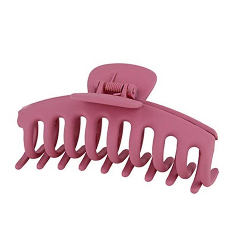 Women Resin Big Hair Claw Clips Non-slip Shower Clip Strong Metal Spring Hairpin Back Head Clip