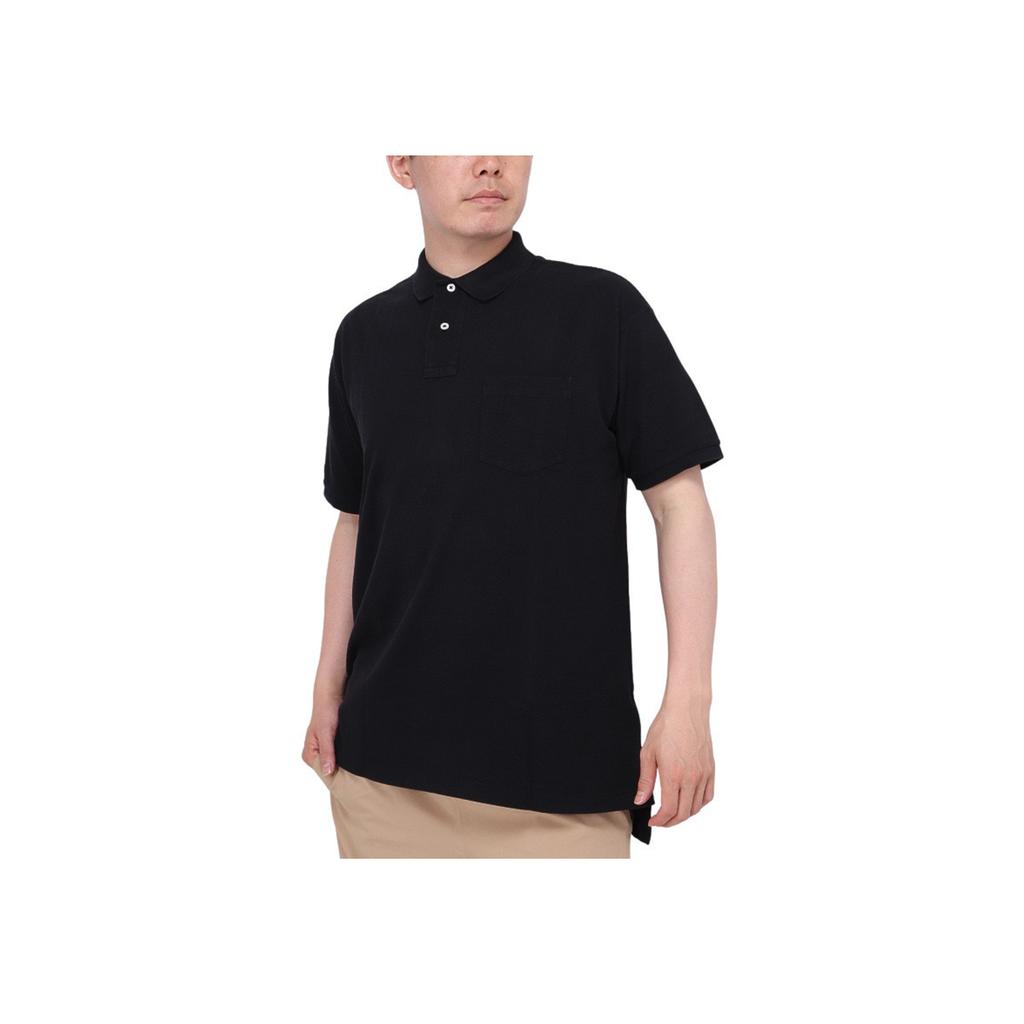 Polo Ralph Lauren Solid Color Pocket Design Short Sleeve Polo Shirt Men tops Black MNPOKNI1N822399-001