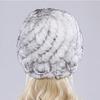 Hot Sell Women Winter Knitted Real Rex Rabbit Fur Hat Fluffy Natural Rex Rabbit Fur Cap Lady Good Elastic Genuine Fur Hats