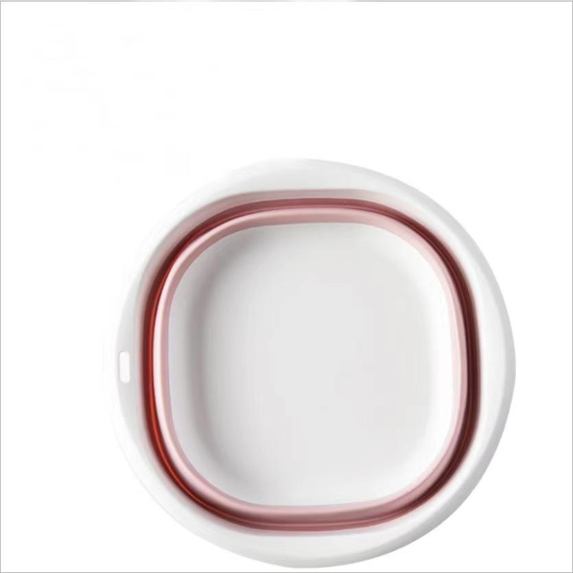 

Многоцелевой складной умывальник Портативная ванна для стирки Подвесная раковина для ванной комнаты Путешествия Туризм Пикник Чистящий инструмент Товары для ванной комнаты розовый