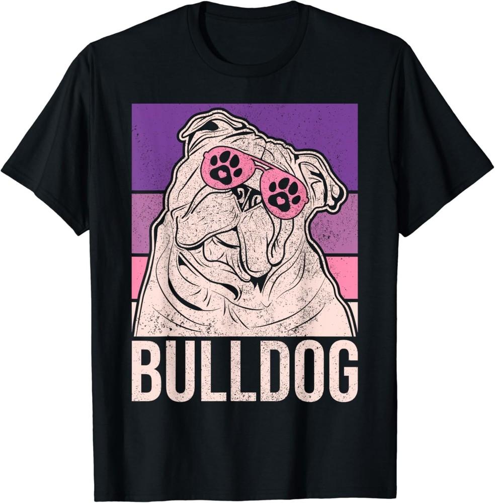 Dog Lover Owner Retro Animal Outfit Vintage English Bulldog Gift Unisex T-Shirt