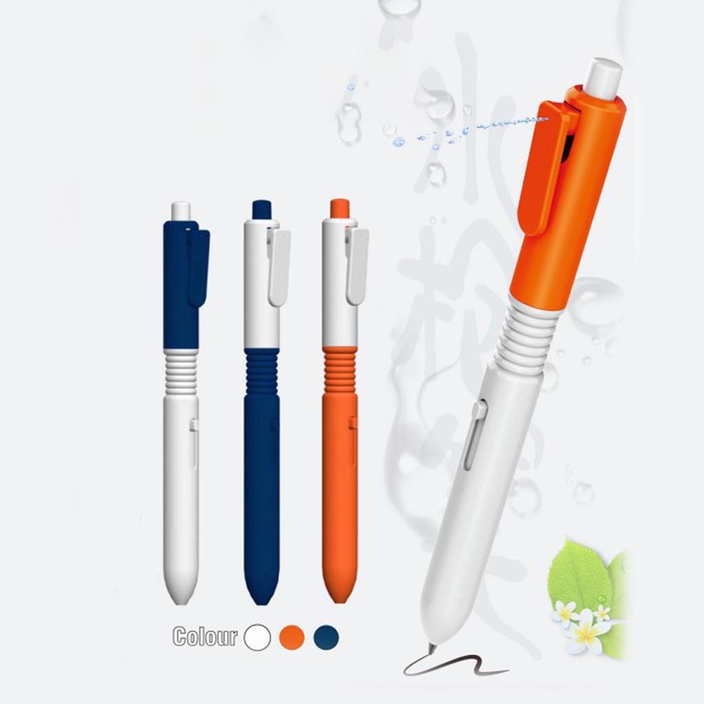 2in1 Creative Water Squirting Pen პრაქტიკული ხუმრობის საყრდენი საინტერესო წყლის სპრეის კალამი ოჯახის შეკრების წვეულებისთვის