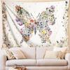 Damanse Floral Tapestry Wall Hanging Cute,Boho Wall Tapestry for Bedroom Aesthetic,Mandala Living Room Decor for Teen Girls