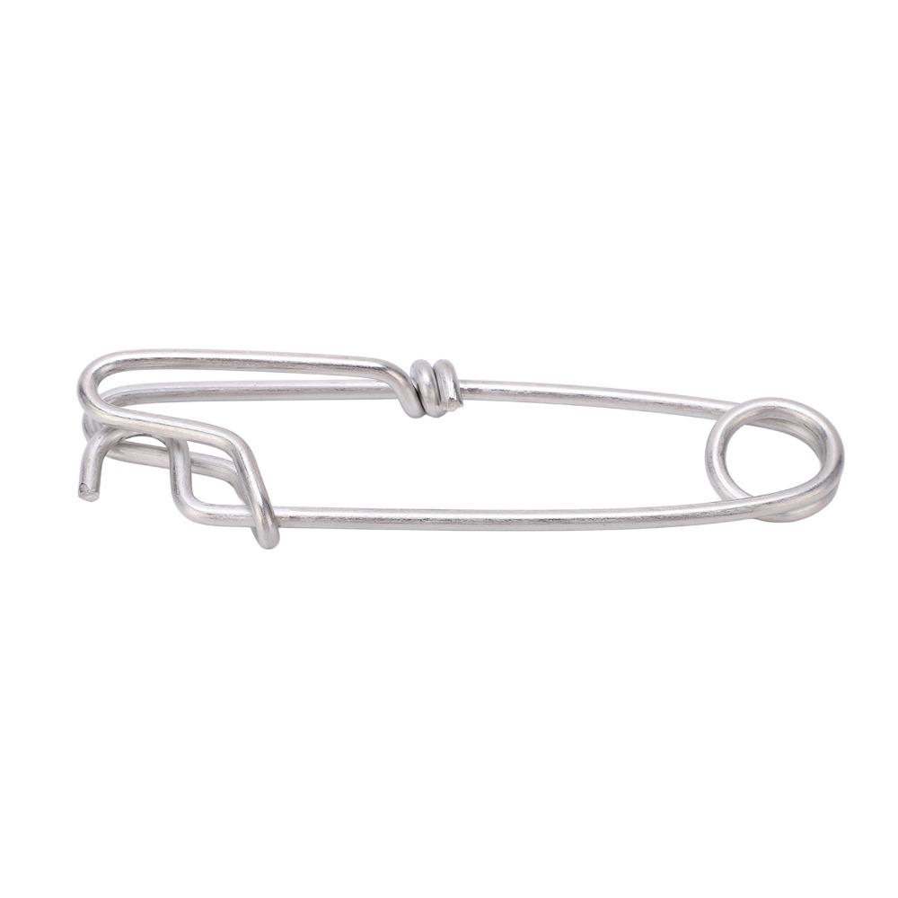5PCS 5 Sizes Long Line Clips Easy On/Off Fishing Connectors Durable Closed Eye Pin  Tuna Fishing