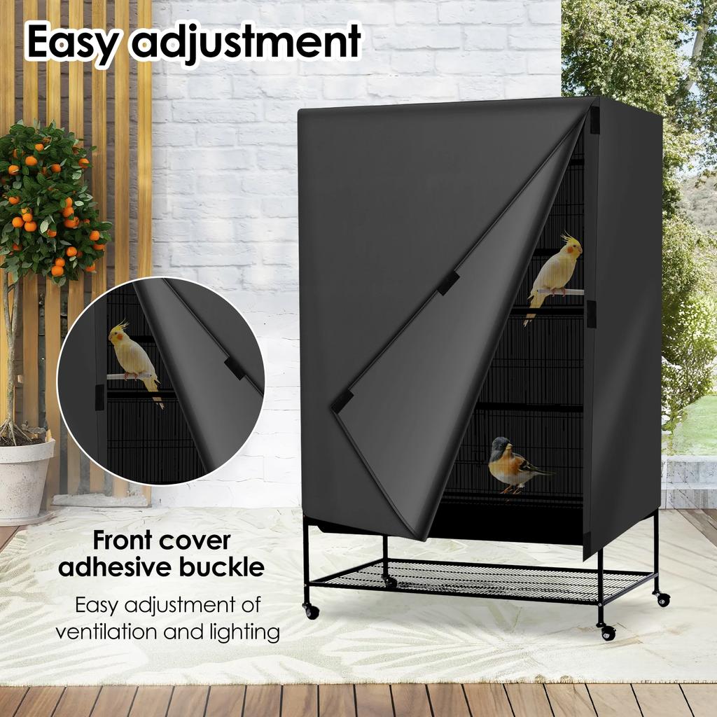 Oxford Cloth Bird Cage Cover Waterproof BirdCage Cover with Storage bag Adjustabler Pet Bird Cage Shading Cove Parrot Supplies