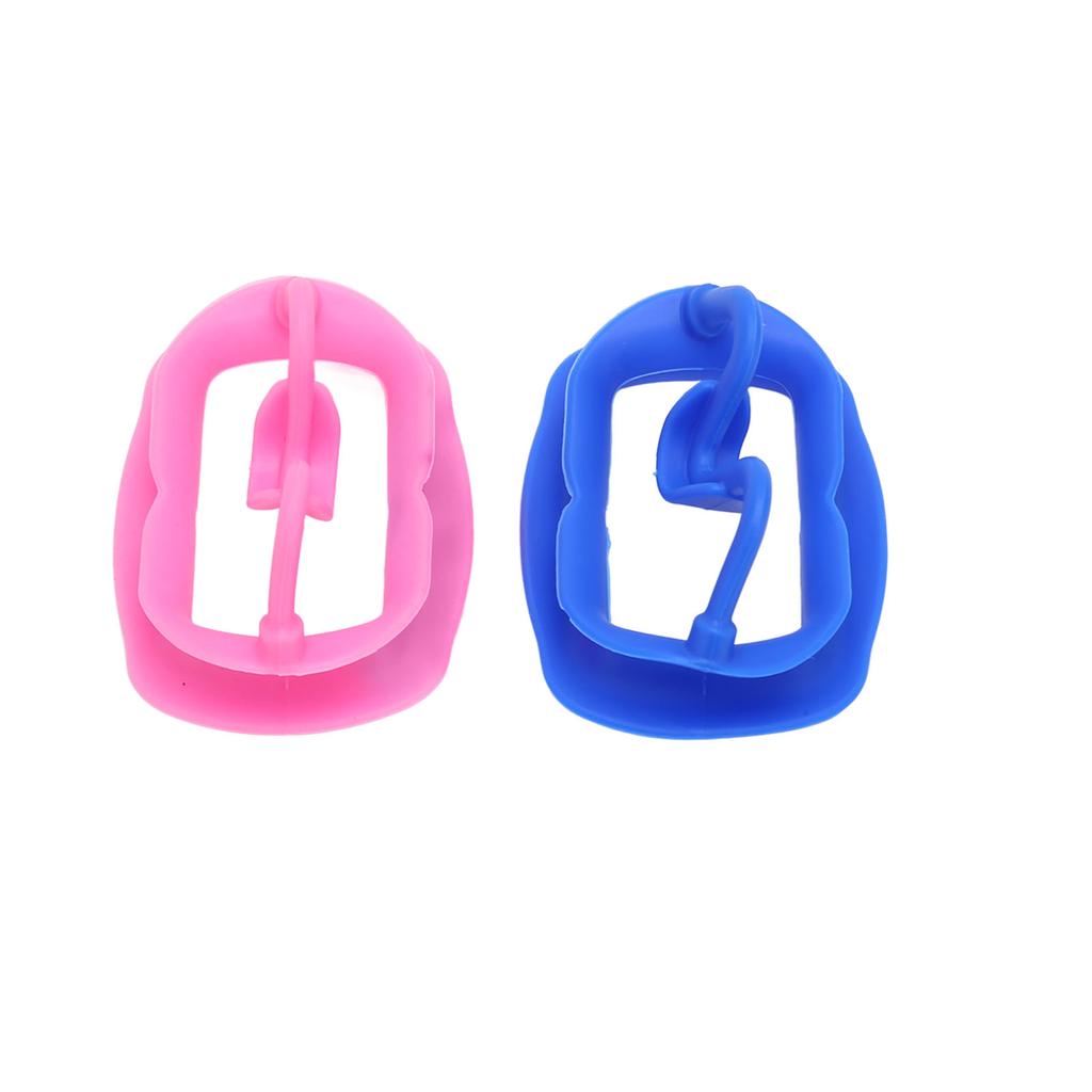 2pcs Silicone Mouth Opener Safe Reusable High Temperature Cleaning Dental Cheek Retractor for Teeth Whitening Restoration