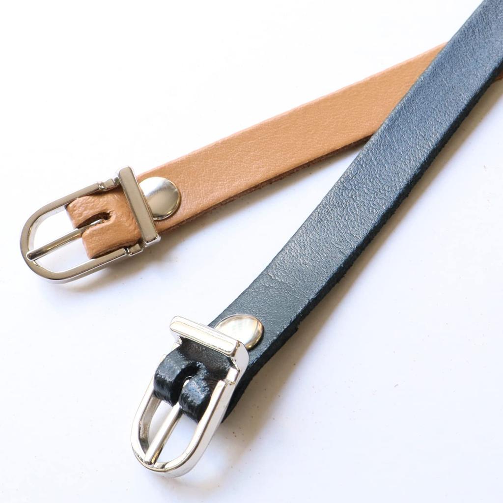 Nippon Chuko NBK Genuine Leather Shoulder Strap, Water-Repellent, Silver Hardware, Narrow Width, 12mm, Chocolate, KT60-S-C