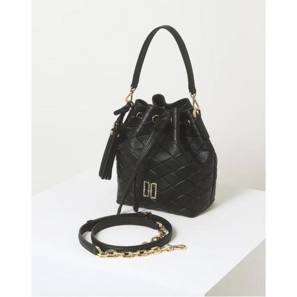 Daks Black Leather Drawstring Bag Carlisle Mesh Dcba6e323bk