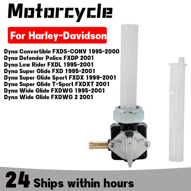 Motorcycle Gas Fuel Petcock Tap Valve Switch Pump For Harley-Davidson Dyna Convertible FXDS-CONV Super Glide FXD OEM:61338-94D