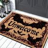 1pc Halloween Bloody Footprint Welcome Doormat Hand Wash Only Decor for Front Door Porch Kitchen Bedroom Halloween Decorations