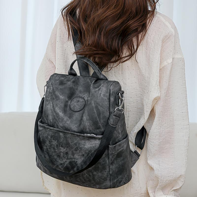 Рюкзак из искусственной кожи большой емкости — фото 5