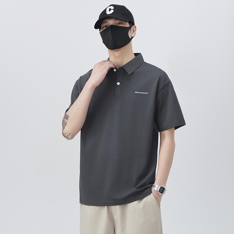 New Summer Thin Short Top Loose Lapel Short Sleeve POLO Shirt