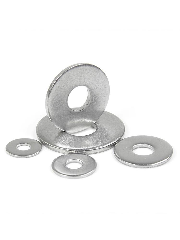 304 Stainless Steel Flat Washer Spacer, Thickened, Sizes M1.6 To M36
