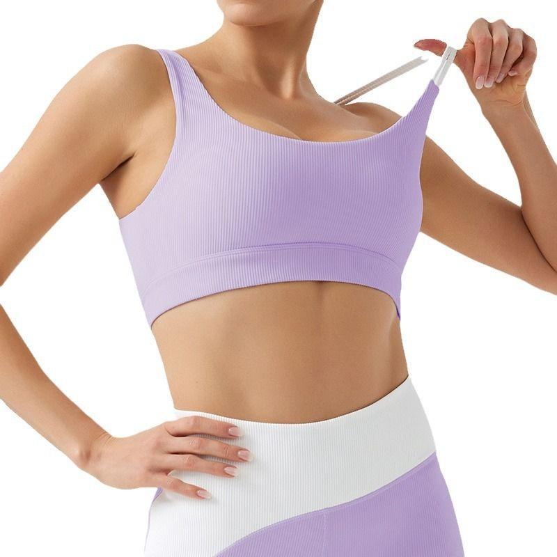 Guangzhou Jinke Sporting Goods Co., Ltd. Environmental Protection Recycled Fabric Rib Beauty Back Yoga Clothes Suit High Waist
