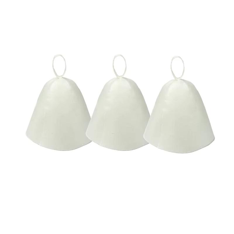Sauna Anti Heat Sauna Hat Thicken Wool Felt Shower Cap Hair Turban Quickly Towel Drying Towel Hats Sauna Bathroom Accessories