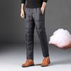 Men's Winter Down Pants Lightweight Waterproof Warm Trousers Outdoor Hiking Skiing Pants
