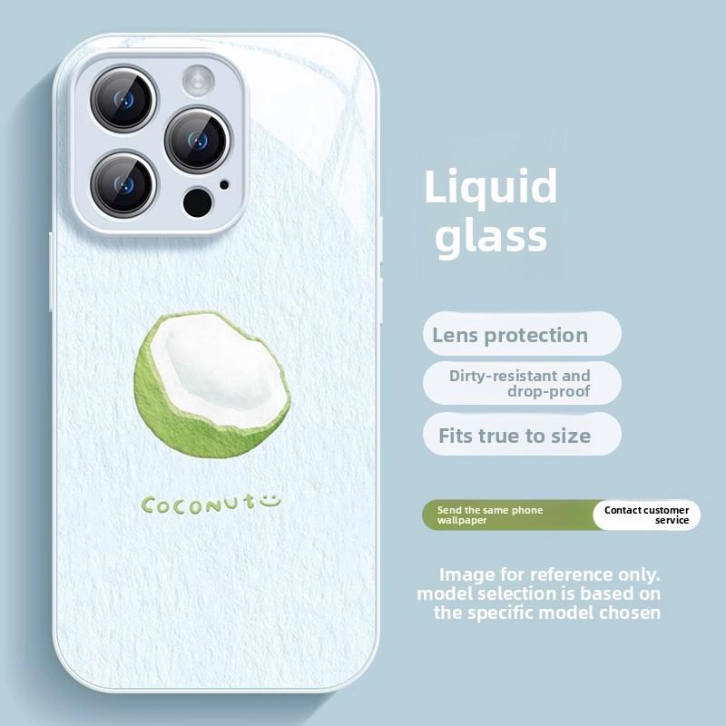Apple 17 Pro Max Phone Case New iPhone 17 Liquid Glass 17 Pro Coconut Air Protective Cover 16