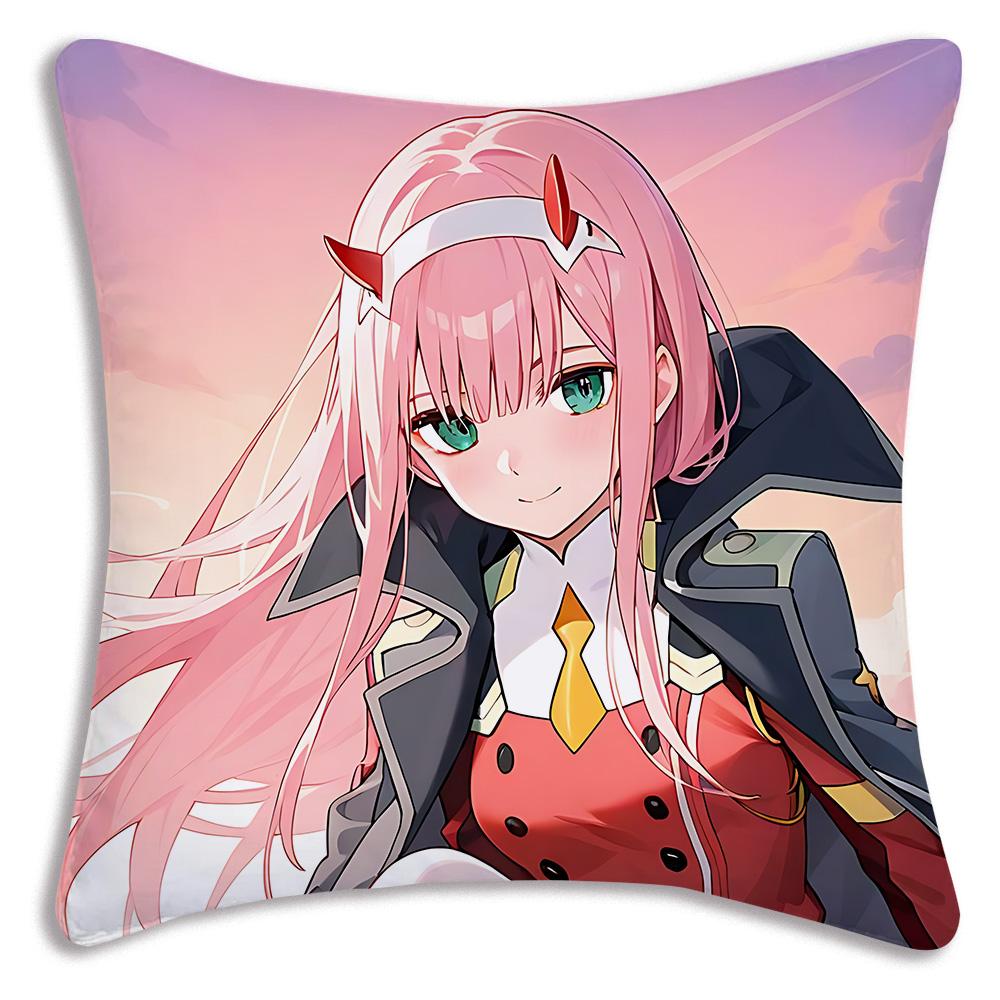 Anime B-Bocchi the Rocks Pillow Covers Cartoon Sofa Decorative Home Double-sided Printing Short Plush Cute Cushion Cover