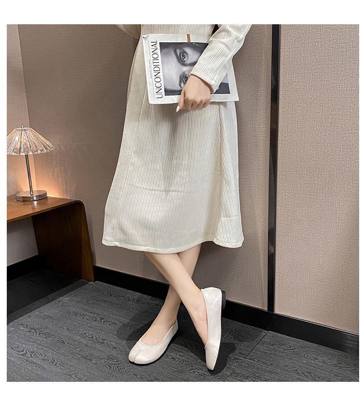 Women's Summer Pigskin Split-Toe Ballet Flats