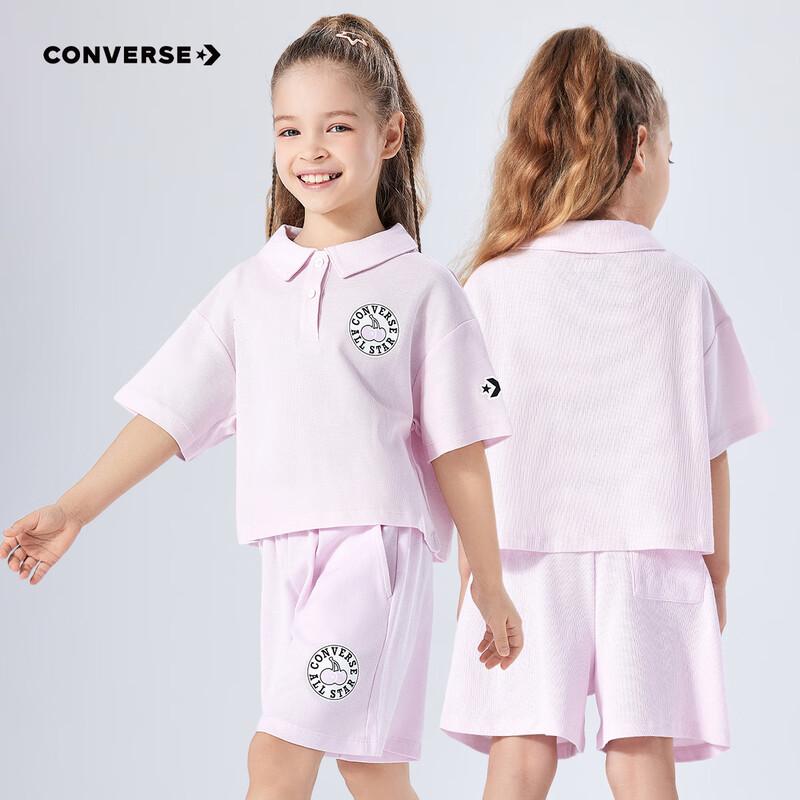 Converse Girls' 2-Piece Polo Shirt & Shorts Set