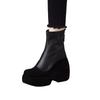 Fashion High Heels Women Ankle Boots Platform Fashion Shoes Casual Cozy Woman Boots 2025 Winter Designer Goth Chelsea Botas Femme Shoes