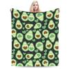 Süße Avocado-Fruchtdecken Flanell Frühling/Herbst Multifunktionale Ultra-Weiche Decke für Bettwäsche Couch Bettüberwürfe