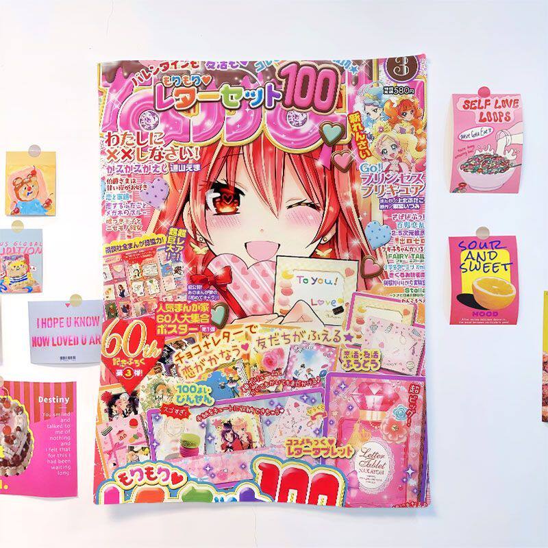 

Japanese Old Retro Style Cute Colorful Anime Print Tapestry Wall Atmosphere Decor for Room Renovation 74x94cm(29x37in)