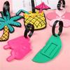 Silica Gel Cartoon Fruit Luggage Tags Suitcase ID Address Label Holder Baggage Boarding Tags Women Men Travel Accessories