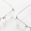 Rimless Titanium Alloy Unisex Glasses: Retro Light Luxury Frame for a High-End Feel