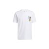 T Shirts Men's White Crew Neck Moderate Straight Fit GP3438