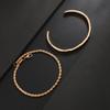 Open Bracelet Twist Thin Chain Two-piece Personalized Niche Versatile Bracelet Men