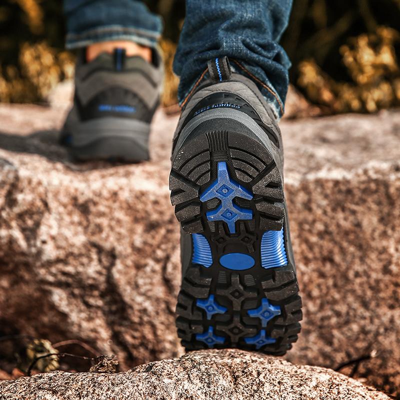 Sapatos de caminhada na neve quentes para inverno femininos, botas baixas de escalada, homens, casuais, unissex, sapatos para casal, antiderrapantes, tamanho grande