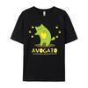 Avogato Cat Avocado Cute Funny Meow Tshirts Printed Tee Party Premium Cotton Tops Classic Tops Tees Cute Pet Tshirt